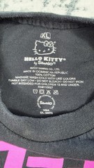 Hello Kitty Tokyo Speed Graphic T-Shirt Size XL Black Pink Sanrio Racing Tee