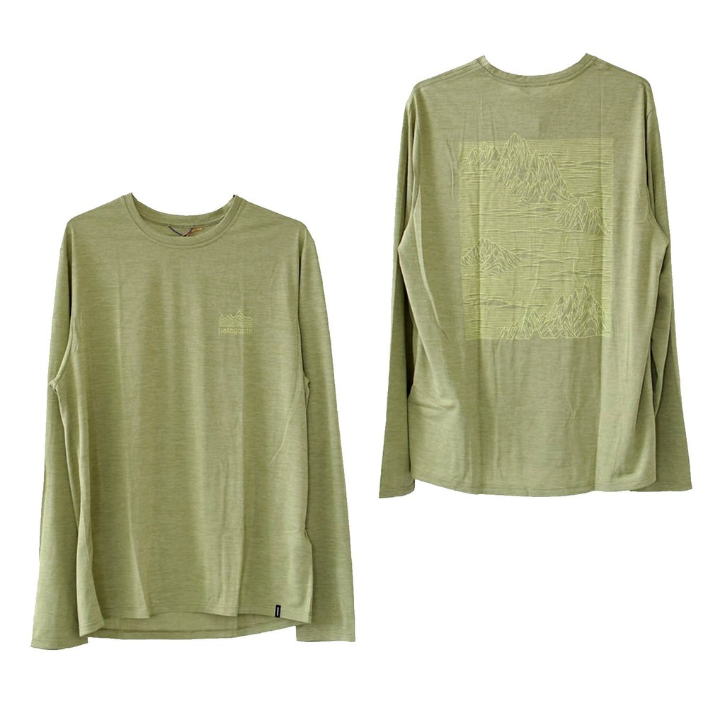 Patagonia Mens – Capilene Cool Daily Strataspire L/S T-shirt – Gumtree Green