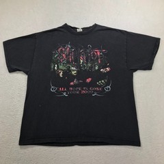 Vintage Slipknot Shirt Mens XL Black All Hope Is Gone 2009 Tour Anvil Band Tee