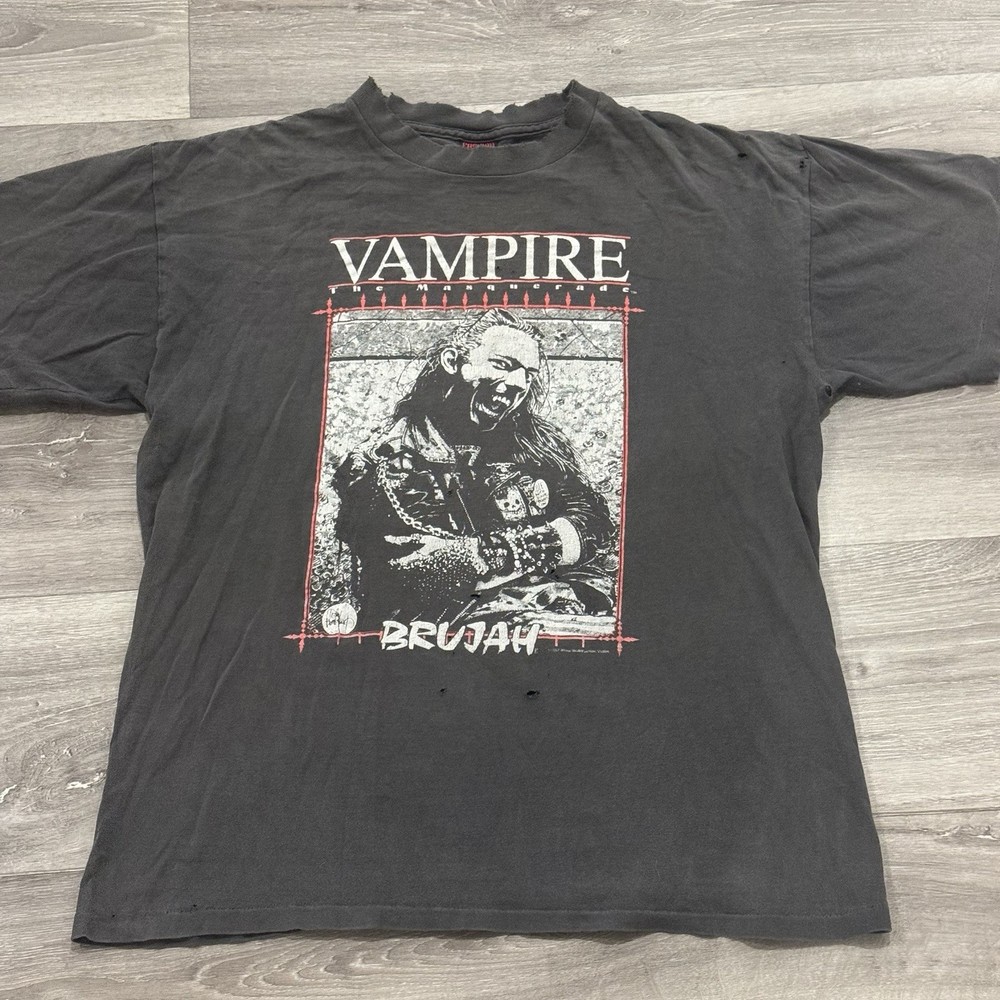 Original Vintage 1990’s Vampire The Masquerade T Shirt Size Large Fashion Victim