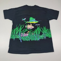 Vintage 90s Panama Jack Wrap Around Fish Graphic T-Shirt size One size Fit XL