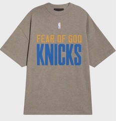 Fear of God Essentials New York Knicks NBA Gray T-Shirt Size L