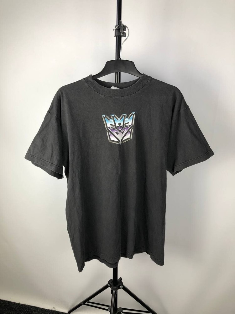 90s Transformers Vintage T Shirt Centre Logo Crystal Archive M Size Mens washed
