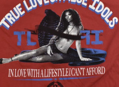 True Love False Idols TLFI Mens In Love With A Lifestyle Funny Shirt NWT Large