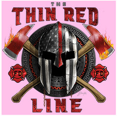 T-SHIRT-FIREFIGHTER-THIN RED LINE
