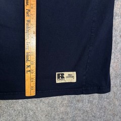 Russell Athletic T-Shirt Mens 3XLT Navy Blue Pro Cotton V-Stitch Heavyweight Tee