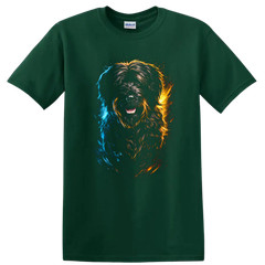 Dog Art Portrait T Shirt Colorful Dog Design Animal Lover Tee