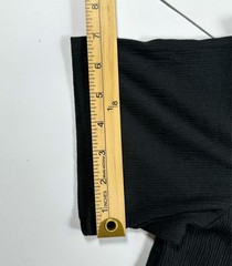 H&M Men’s Medium Ribbed Knit Loose Fit Coupe Ample Solid Black T-Shirt NWT