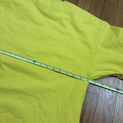 2009 M&Ms Yellow M&M Graphic T Shirt Size Large All Over Print AOP Short Sleeve