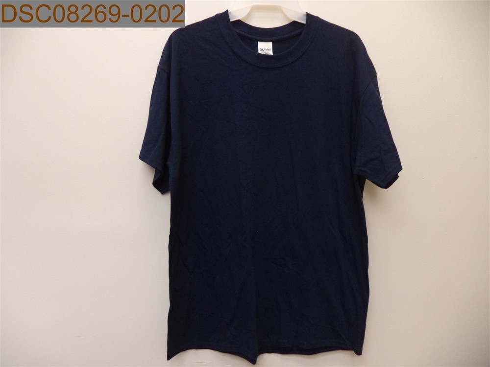 QTY = 3: NWOT Gildan Heavy Cotton, L, Large, Navy, T-Shirt