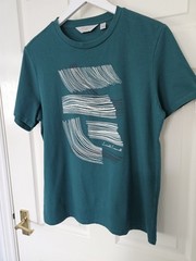 Seasalt Men’s Midwatch Top T-Shirt Tee Size Medium Green Organic Cotton Summer