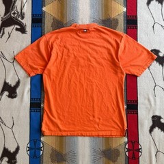 Vintage Ecko Unltd Orange Embroidered Rhino Logo T-Shirt XXL Streetwear Y2K