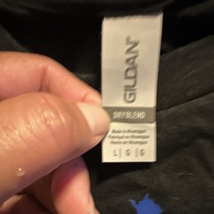 Gildan DryBlend Men’s 2XL Regular Black Crew Neck Short Sleeve Flag Graphic Tee