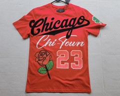 ETERNITY BC/AD Men’s Apparel Chicago Chi-Town Red T-Shirt – Size: Medium