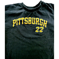 Pittsburgh Pirates MLB Andrew McCutchen 22 Black Short Sleeve T- Shirt Mens XL