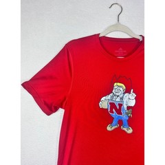 Adidas Nebraska Cornhuskers Herbie Husker Red Creator Tee Mens Medium