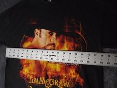 Vintage Tim McGraw T Shirt Sz Medum 2001 Tour Set This Circus Down Country Y2K