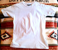 J. CREW VTG UNISEX PLAIN TEE SMALL WHITE SSLV CREW NECK USA MADE 100% COTTON