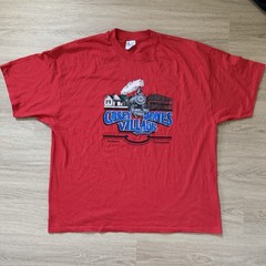 Men’s XL Red Cotton Crew Neck Short Sleeve Graphic Print T-Shirt Casey Jones