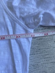 Free Planet Men’s White Henley T-Shirt XL USA Patch Cotton Short Sleeve NWOT