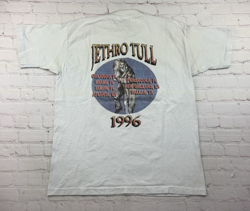 Vintage 1996 Jethro Tull Roots to Branches U.S. Tour T Shirt Tee