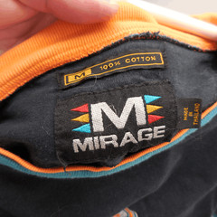 Vintage Mirage Miami Dolphins Throwback NFL Medium Embroidered Sewn Polo Shirt
