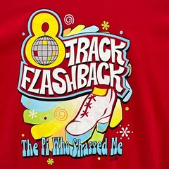 Vintage 8 Track Flashback The Pi Who Shagged Me T Shirt HANES Red Y2k Mens XL