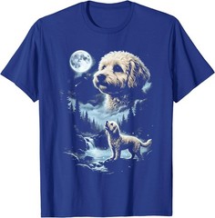 Maltipoo Howling to the Moon T-Shirt