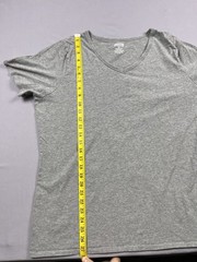 Duluth Shirt Mens 2XL Gray V Neck Short Sleeve Classic Work Wear Knit EUC