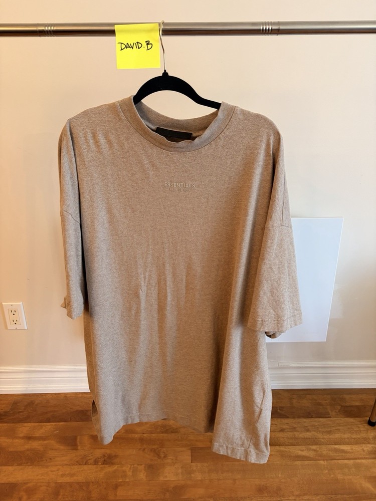Essentials Fear of God core heather grey t-shirt core collection FW23 sz Large