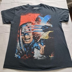MARVEL COMICS Capt. America vs Wolverine, T-Shirt, Adult Size MD 38/40