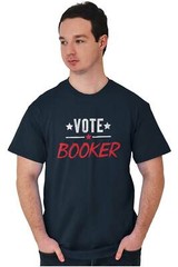 Political President Cory Booker For 2020 Adult Short Sleeve Crewneck Tee