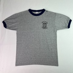 Augusta Sportswear Mens L Gray Ringer T Shirt NC Highway Patrol Graphic