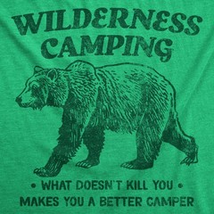Mens Funny T Shirts Wilderness Camping Sarcastic Nature Graphic Novelty Tee for