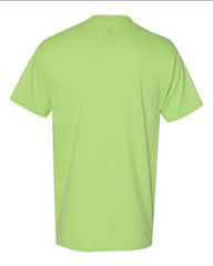 Hanes 5170 5XL EcoSmart Crewneck Short Sleeve Tee Pit to Pit 31″ Unisex Lime