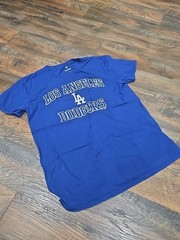 Los Angeles Dodgers Fanatics Blue Graphic T Shirt Mens Large MLB Baseball