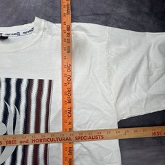 Vintage Phat Farm Graphic T-Shirt Mens XL White Y2K Baggy Streetwear Skater