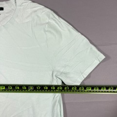 Alfani Tonal Wave Jacquard T-Shirt Mens Large Sage Green Short Sleeve Crew Neck