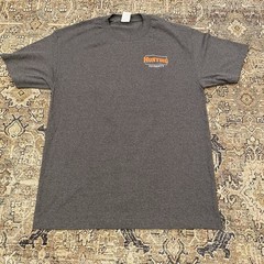 Buck Wear Shirt Mens Large Grey Hunting Diversity Cotton Casual Outdoors NWOT