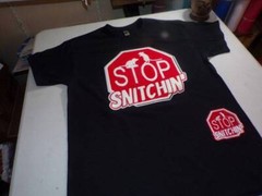 Exclusive Stop Snitching Patch Set Tee Shirt