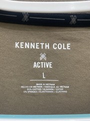 Kenneth Cole Active Men’s Large Mountain Brown Short Sleeve Crew T-Shirt NWT
