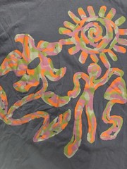 Extra Vitamins Be The Light 2 Sided Long Sleeve Trippy Hippie Floral Sun Shirt S