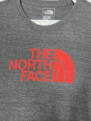 The North Face T-Shirt Standard Fit Gray Red Graphic Logo Size XL
