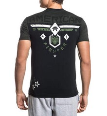 American Fighter Men’s T-shirt FAIRBANKS Athletic Biker Black MMA S-3XL