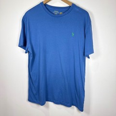 Polo Ralph Lauren T-Shirt Mens Medium Blue Classic Fit Crewneck Cotton Pony Logo