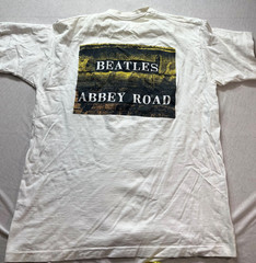 vintage beatles abbey road t shirt size XL 1990 print