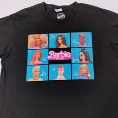 Barbie Mattel Unisex Men’s T-Shirt Size XL Graphic Print Black Crew Neck