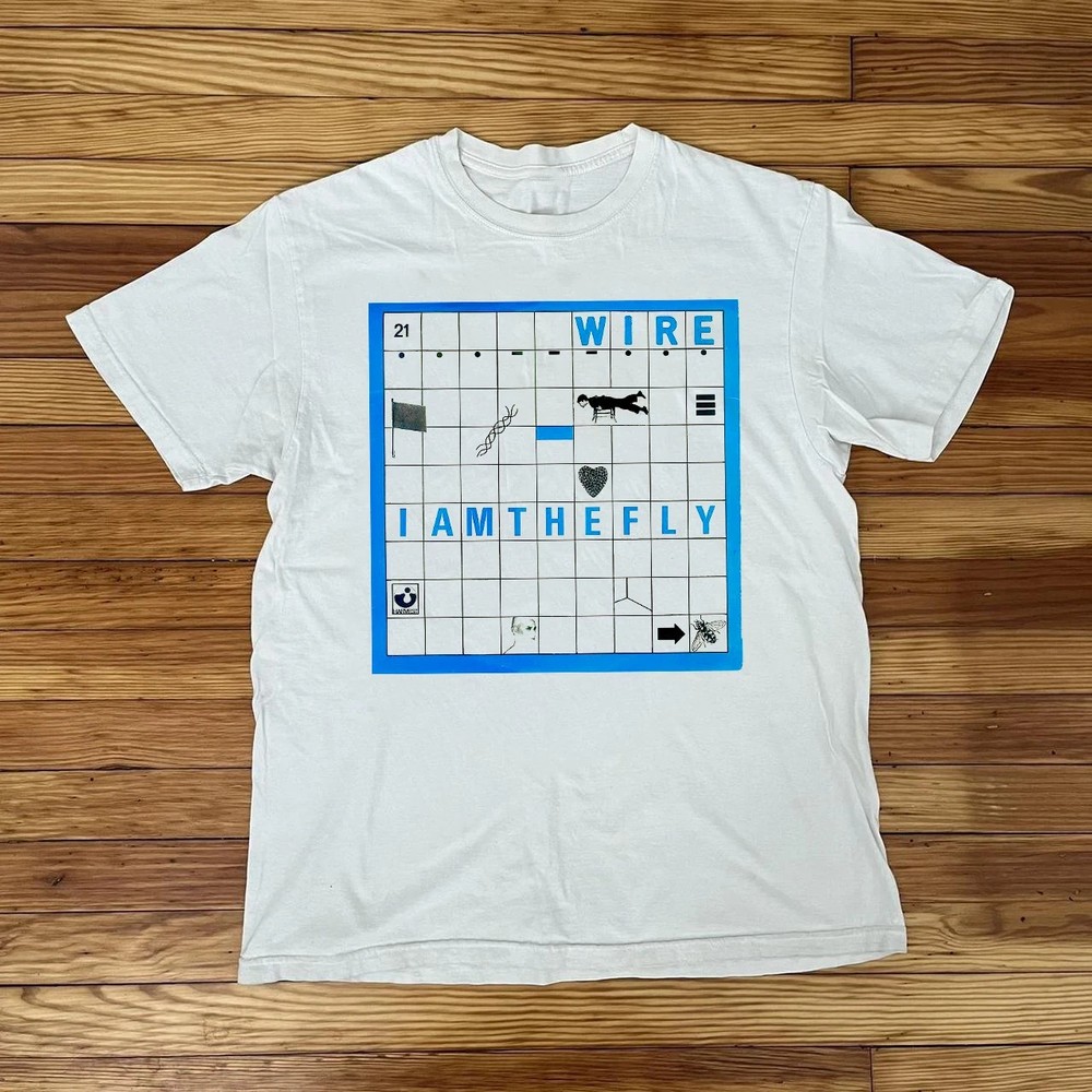 Rare Wire Band I Am The Fly Short Sleeve White All Size T-Shirt FF101