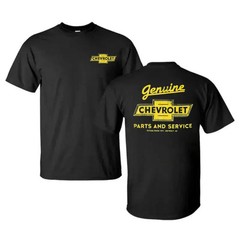 Chevrolet Parts and Service Shirt Vintage Chevy Garage Graphic Tee