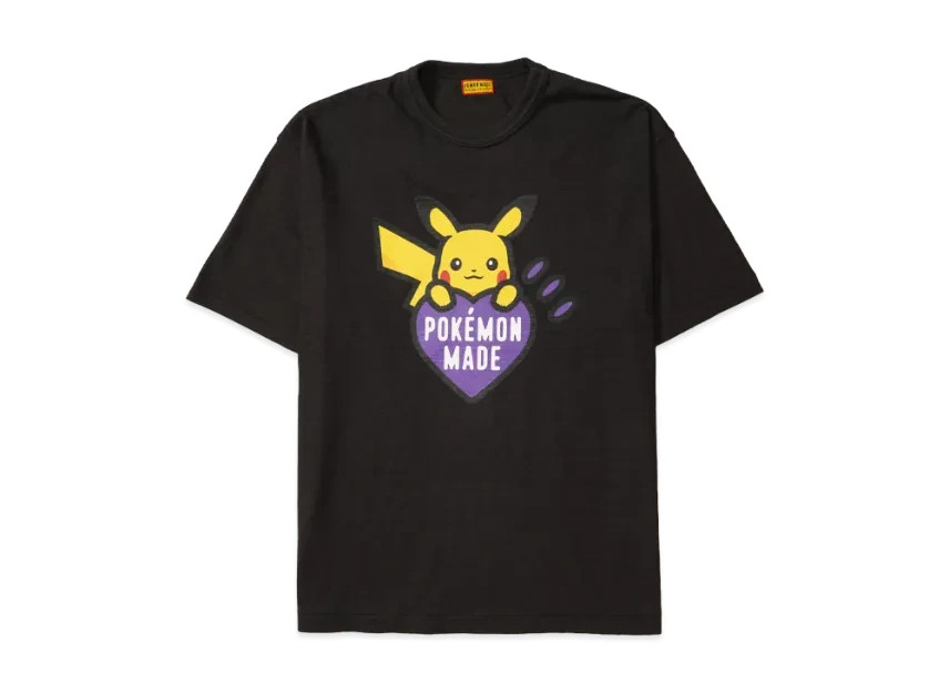 HUMAN MADE x Pokemon MADE GRAPHIC T-SHIRT Fukuoka Pikachu BK WH MADE IN JAPAN